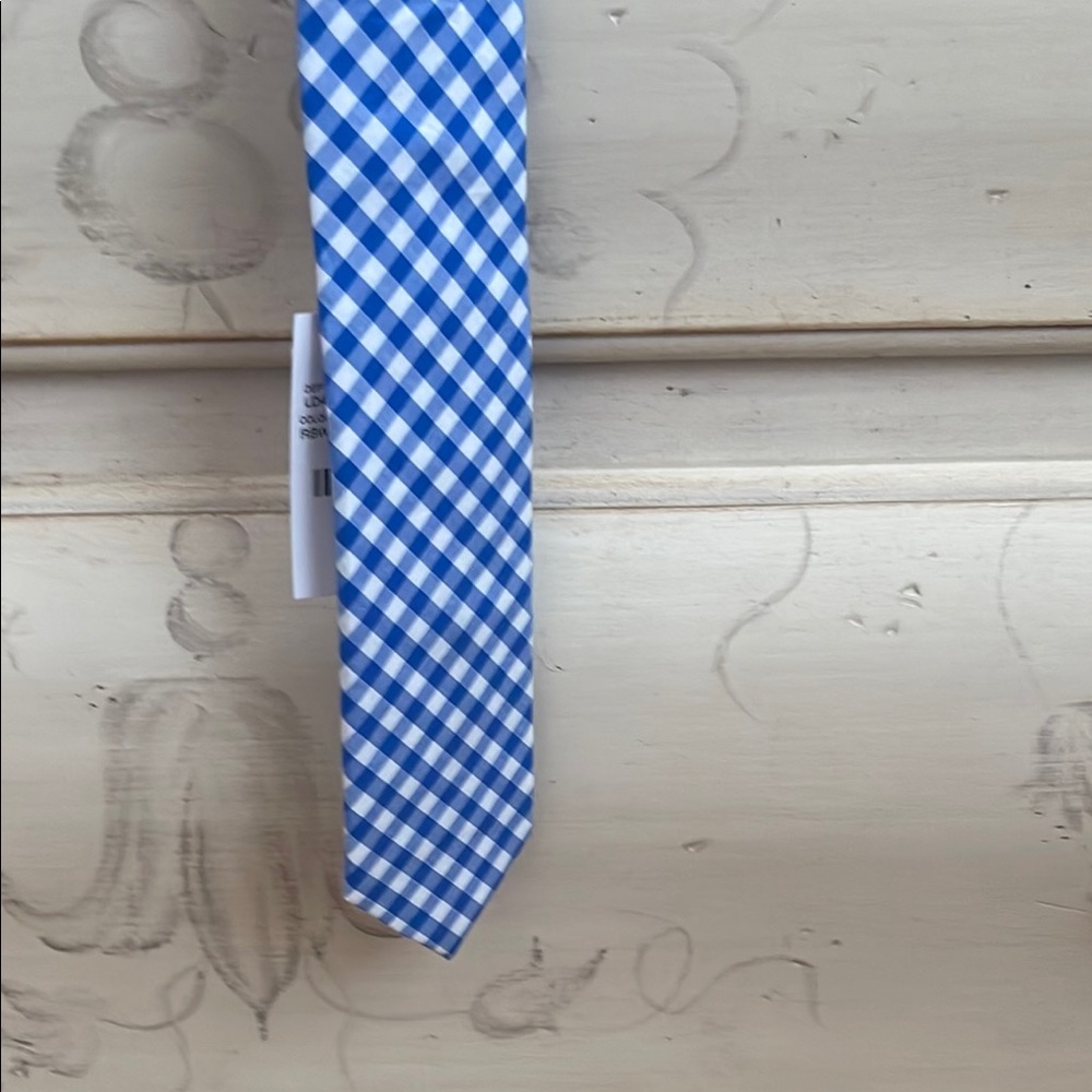 CREWCUTS TIE 52” - Blue and White Gingham - Picture 4 of 10